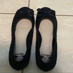 Fergalicious By Fergie Black Flats with Bow